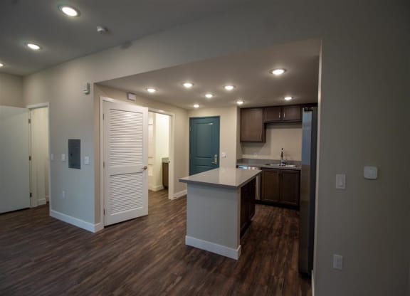 kitchen  Unit at Loma Villas Apartments, California, 92408