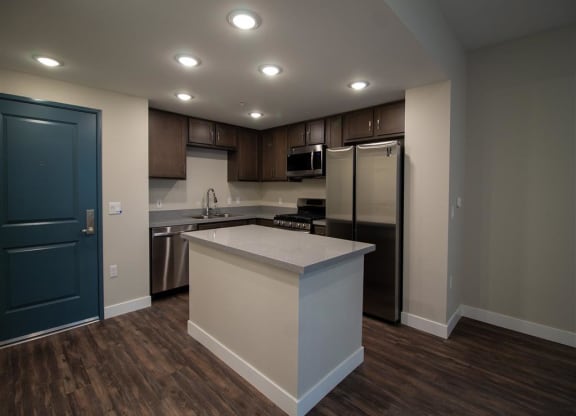 kitchen at Loma Villas Apartments in San Bernardino, CA
