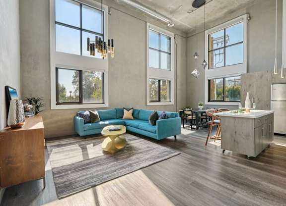 Clubroom With Kitchen at The Mansfield at Miracle Mile, Los Angeles, CA, 90036