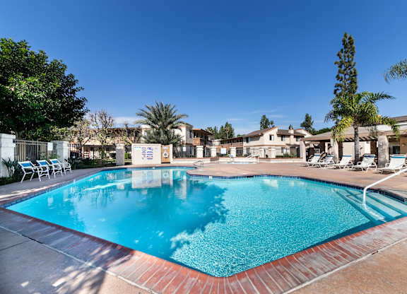 Crystal Clear Swimming Pool at Whispering Fountains Riverside, Riverside