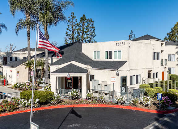 Grand Entrance To Property at Whispering Fountains Whittier, Whittier, CA, California