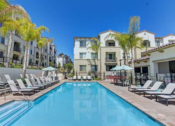 pool at Seta Apartments