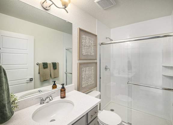 Modern bathroom finishes in Erie, Colorado