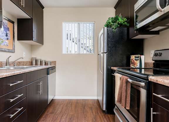 Kitchen at Navajo Bluffs Apartments