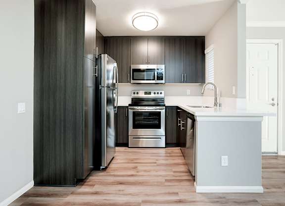 1 Bedroom Unit Kitchen at Central Park, La Mesa, 91942