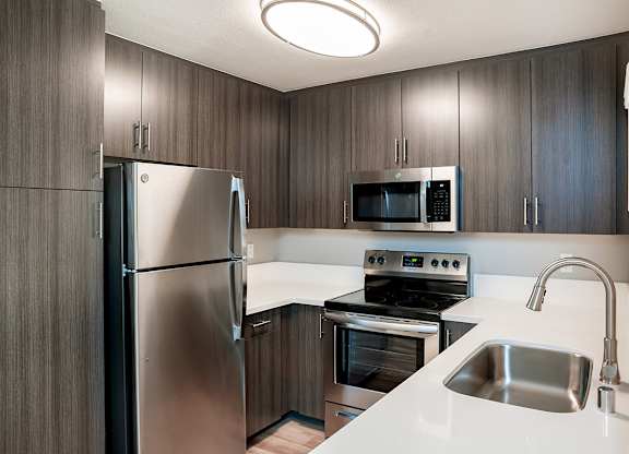 1 Bedroom Unit Kitchen at Central Park, California