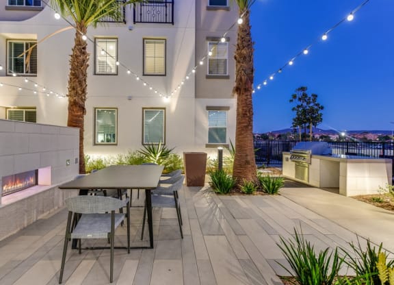 Exclusive Courtyards with Multiple BBQ Grills, Fire Features and Entertainment Opportunities at Sola at Pacific Highlands Ranch Apartments, California