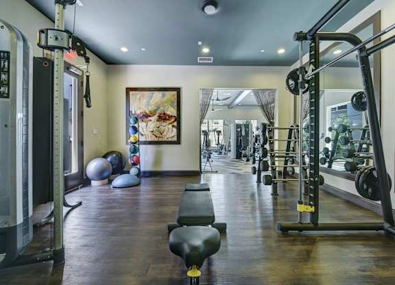 fitness center at Seta Apartments