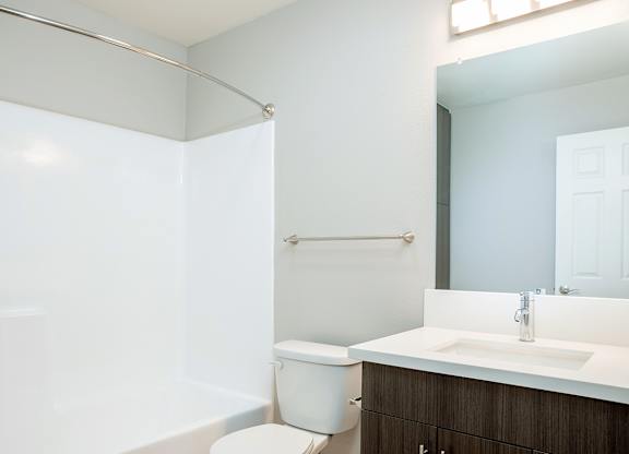 1 Bedroom Unit Bathroom at Central Park, La Mesa, CA