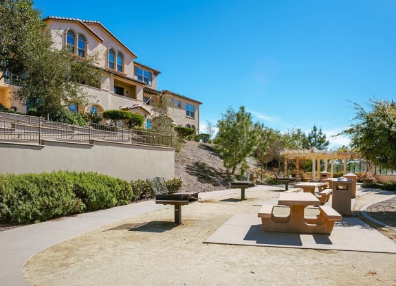 Picnic Area And BBQ at Ocean Air, San Diego California