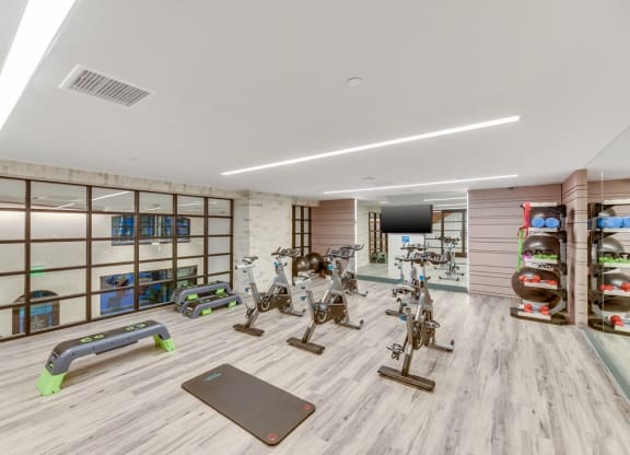 Spin Studio with Fitness On-Demand at Sola at Pacific Highlands Ranch Apartments, San Diego, CA