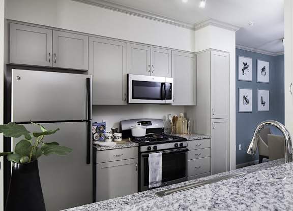 kitchen at Seta Apartments
