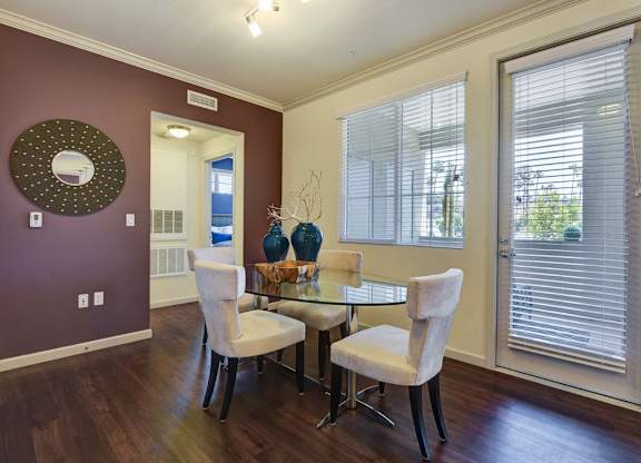 dining room at Seta Apartments