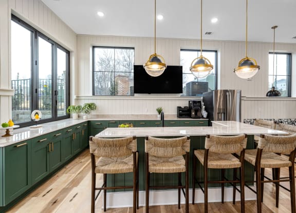 Clubroom Kitchen direct island shot