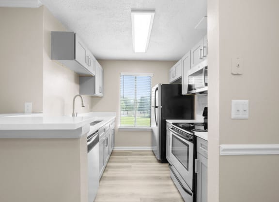 Modern Kitchen view at The Madison at Adams Farm, Greensboro, NC