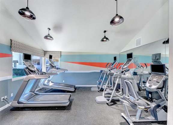 Fitness Center equipments  at Adagio, La Mesa, California