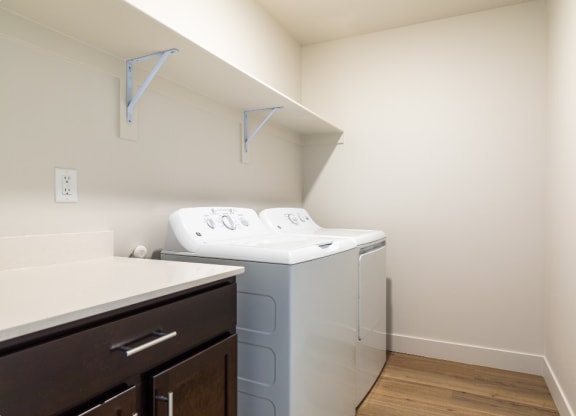 a washer and dryer in a laundry room in a home