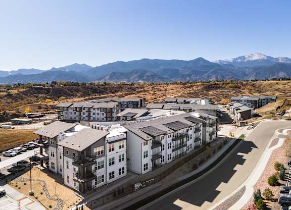 Aerial view at The Allaso Peak, Colorado Springs, CO
