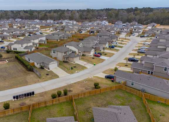 Drone Community View at The Village at Caney Mills, Conroe, TX