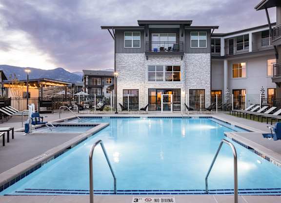 Pool view at The Allaso Peak, Colorado