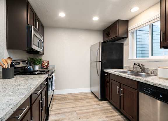 kitchen of model unit
