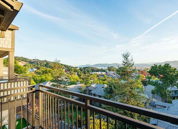 view from patio from apartment unit