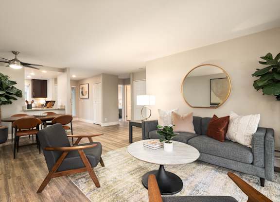 living room of model unit