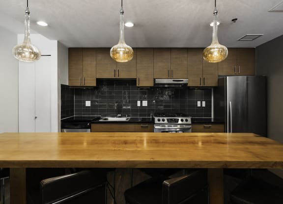 Clubhouse kitchen at Axis, Washington