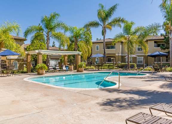 Pool at The Landing at Ocean View Hills Apartments