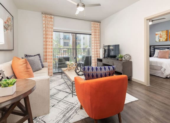 Living room with couch at Solara, Florida