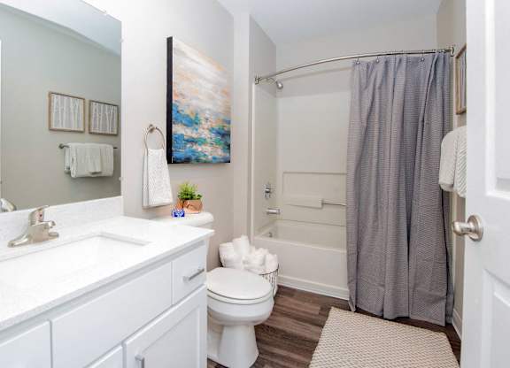 Bathroom with mirror at The Arden, Gresham, OR, 97080