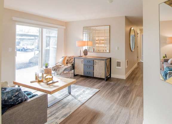 Living Room with Natural Light at The Arden, Oregon