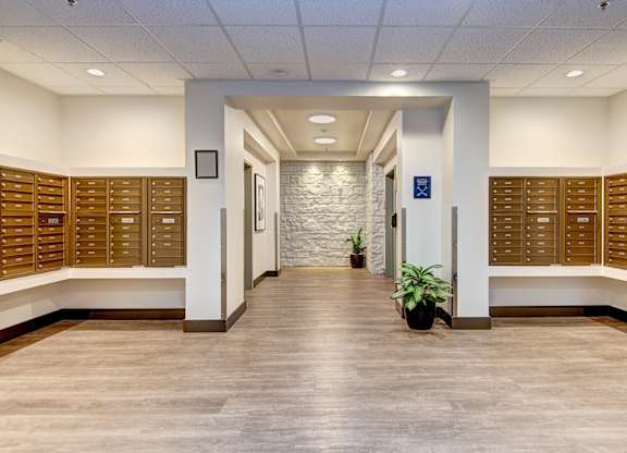 Mail Room  at The Pacifica Apartments, Washington