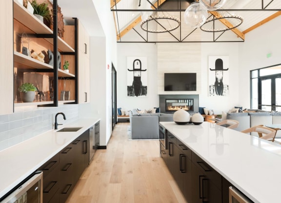 Entertainment space at PARK40, Colorado