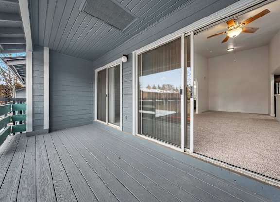 A sunny day at the beach house.