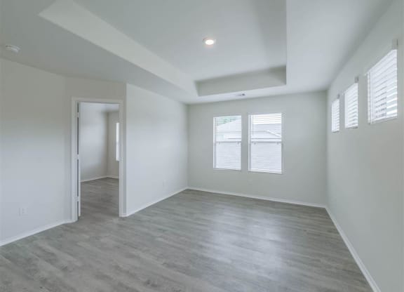 Wood Floor Living Room at The Village at Caney Mills, Conroe, TX, 77303