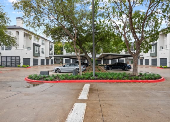 Covered parking at Mission Gate in Plano TX