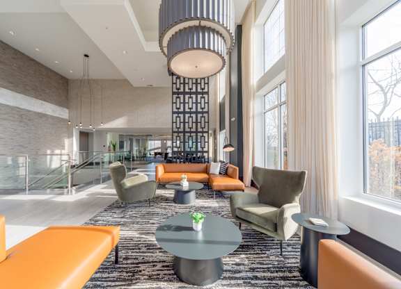 Entry Seating at The Heights at Glen Mills in Glen Mills, PA 19342