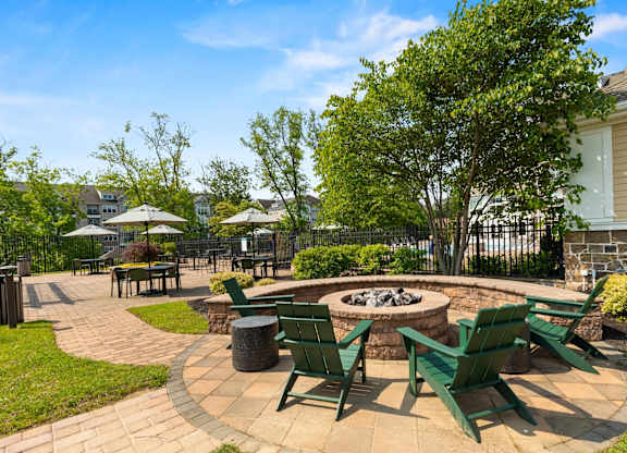 Fire Pit Seating Area at Heights at Glen Mills Apartments in Glen Mills, PA 19342