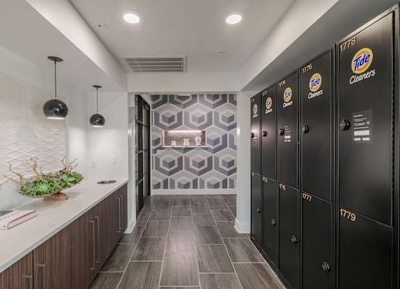 Tide Lockers at Abstract at Design District in Dallas TX, 75207