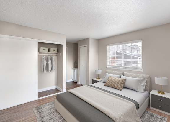 Spacious bedroom at Verona Apartments in Littleton, CO