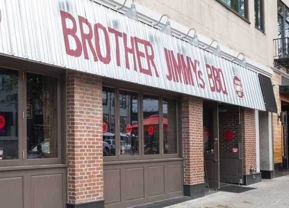 Brother Jimmys BBQ at 15 Bank Apartments, New York, 10606