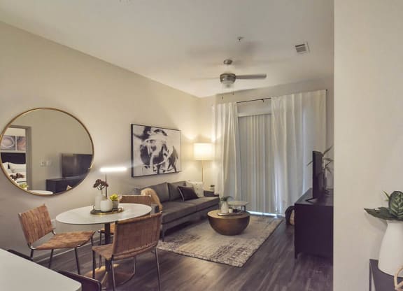 Gramercy on the Park Living Room at Gramercy on the Park, Dallas, TX, 75287