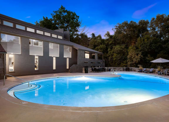 Pool at night