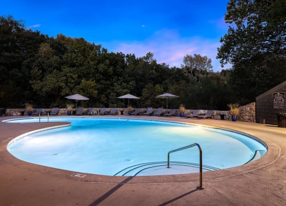 Pool at night