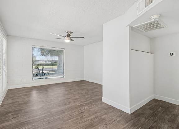 Spacious room with ceiling fan at Palm Villas, Scottsdale, Arizona