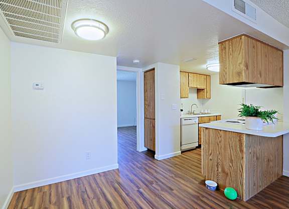 a kitchen and living room at the callaway house austin