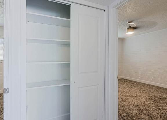Closet with shelves at Palm Villas, Arizona, 85257