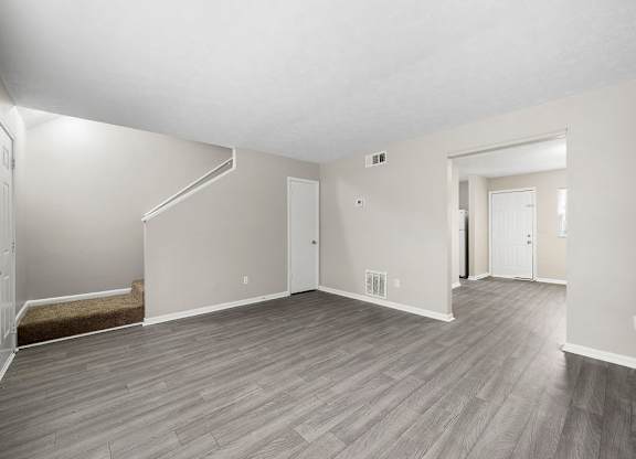 Townhome living room at Bradford Gwinnett & Townhomes in Norcross, GA 30071