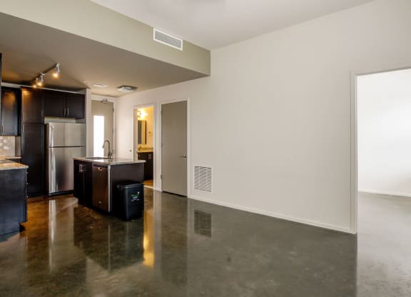 Kitchen View From Living Room at 2100 Acklen Flats, Tennessee, 37212